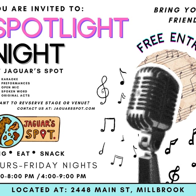🎤✨ IT’S OFFICIAL — SPOTLIGHT NIGHT AT JAGUAR’S SPOT! ✨🎶