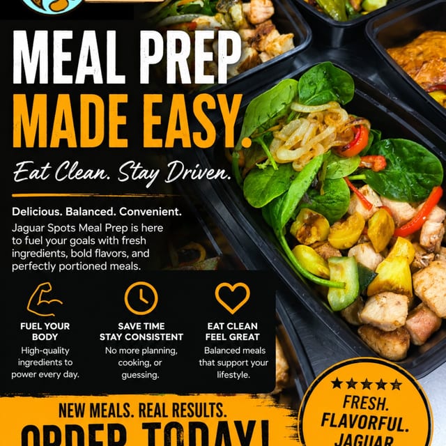 Jaguar's Spot Meal Prep 🐆🥗